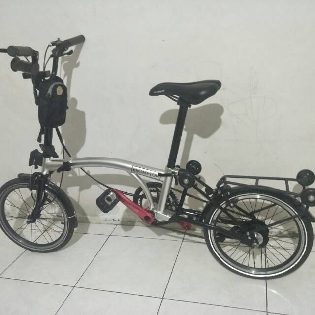 Preloved Sepeda Lipat Element Pikes 8s black mirror