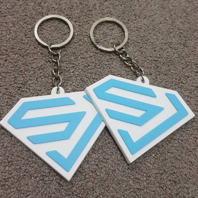 super junior gantungan kunci rubber kpop keychain suju