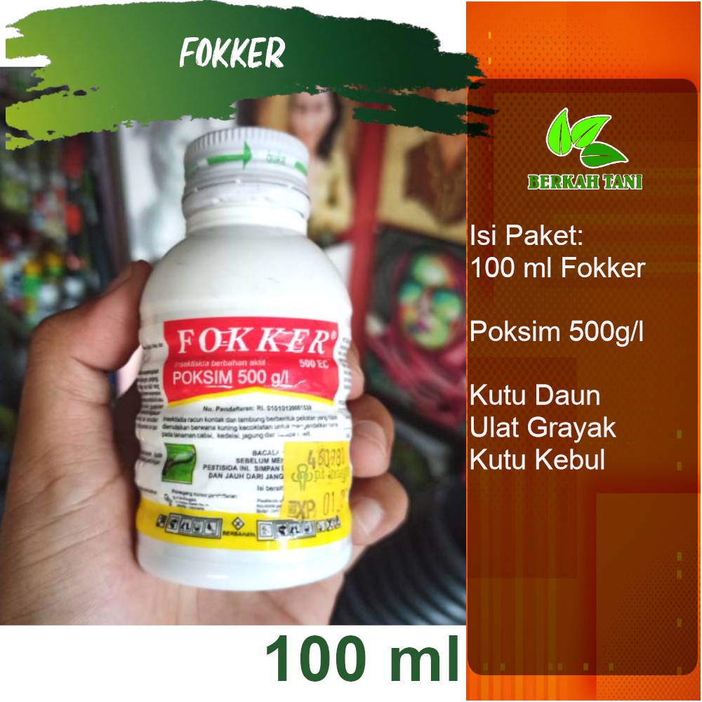 Fokker Poksim 500EC 100 ml Obat Hama Ulat Grayak Ulat Api Belalang