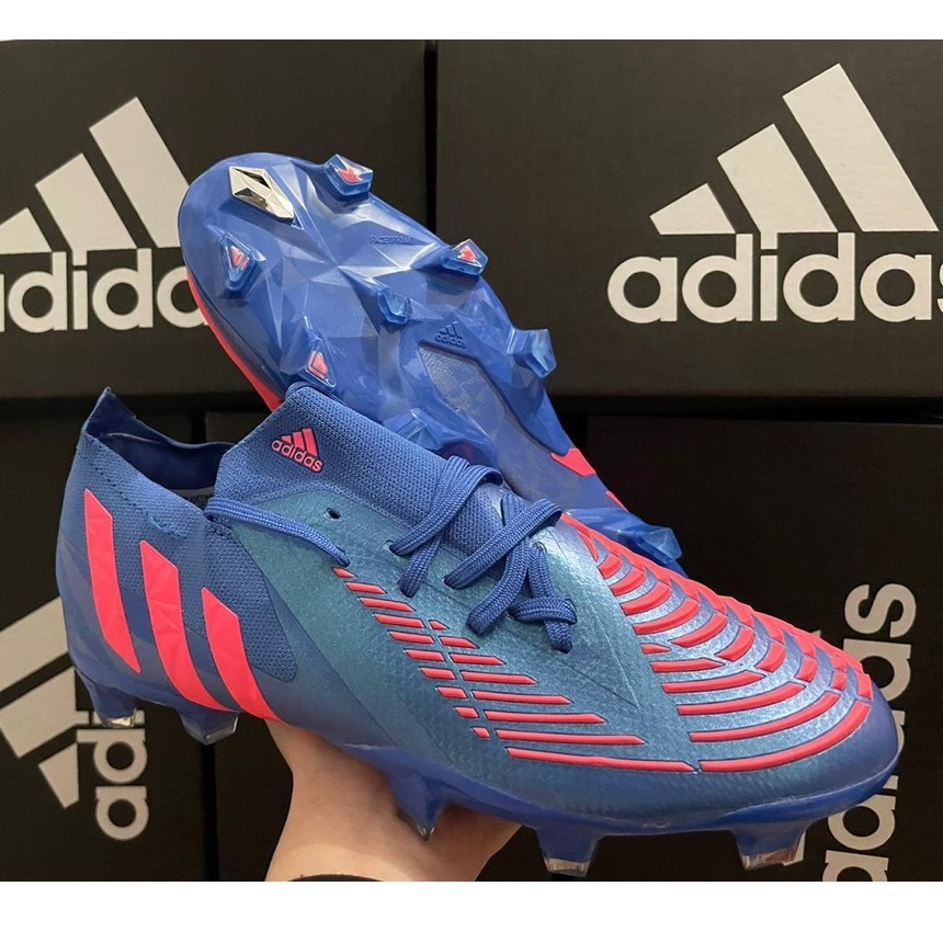 Sepatu Bola Predator Edge.1 Hi-res Blue / Red, Core Black / White, Solar Pink / White FG Replika Pre