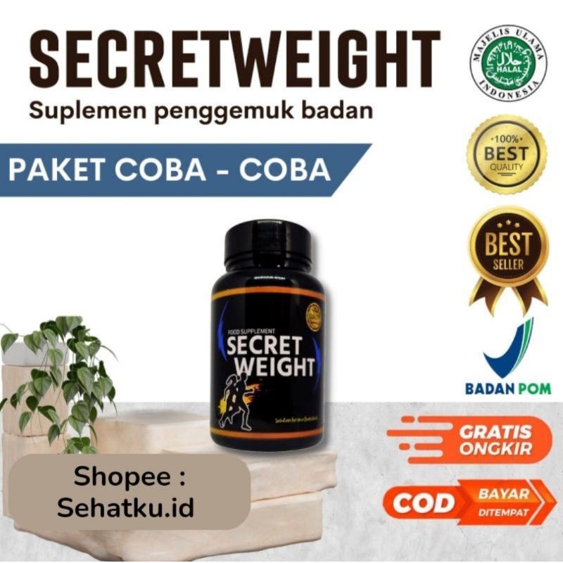 

SECRETWEIGHT PENGGEMUK | Penambah Nafsu Makan Dewasa Anak | Menambah Berat Badan | Penambah BB Massa Otot | Aman Alami Herbal BPOM