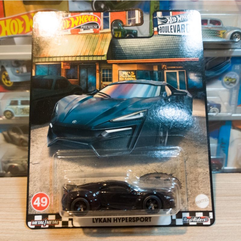 HOT WHEELS LYKAN HYPERSPORT BLACK - BOULEVARD - PREMIUM