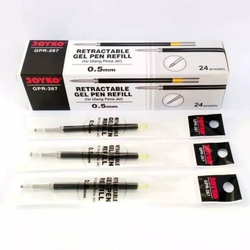 

Refill Pen Gel Joyko Cetek Retractable GPR-267 0.5mm for Q Gel GP-265