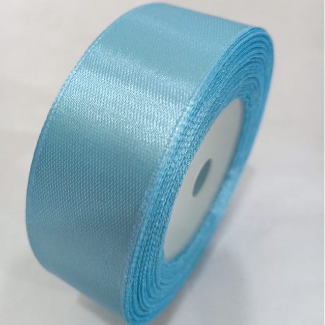 

Pita Satin Biru Muda Ukuran 1 Inch / 2,5 Cm Per Roll