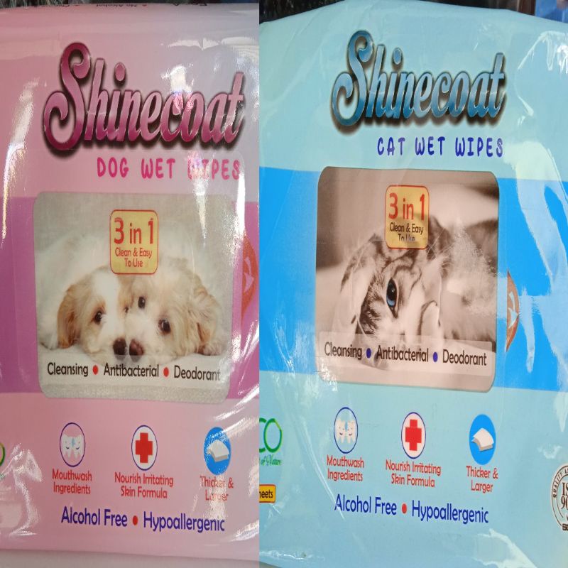 Tissue Basah Kucing Tissue Basah Anjing SHINECOAT CAT SHINECOAT DOG