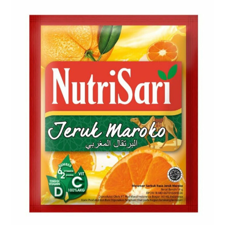 

Nutrisari Jeruk Maroko - Minuman Buah Vit C 10's