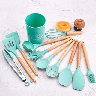 SPATULA SILIKON SUTIL SILIKON SET VISHAL VS-1809 / VS1809 - 12 PCS