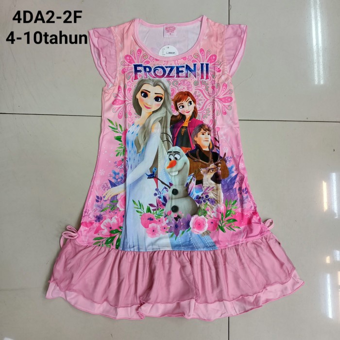 [GRATIS ONGKIR] dress daster anak perempuan frozen TERPERCAYA