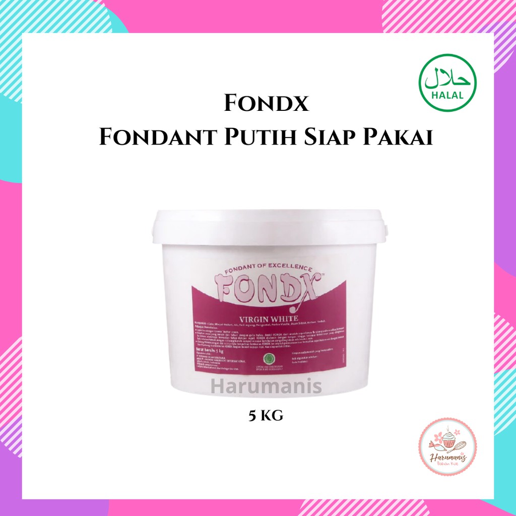 

Fondx Fondant Putih 1 pail isi 5kg