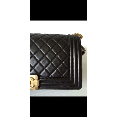 Chanel Boy Black Medium Lambskin GWH