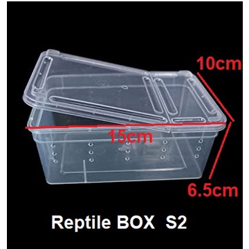Feeding Box MINI Kotak Reptil Ular PACMAN Gecko Kadal BD 15x10x6.5cm H3 Small | S2
