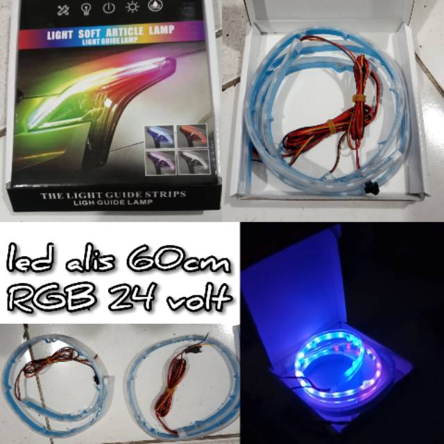 Led Alis 60cm 24 Volt Rgb / Lampu Alis Mobil 60cm