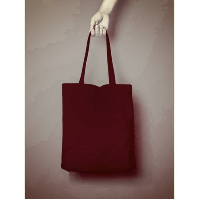 maroon tote bag