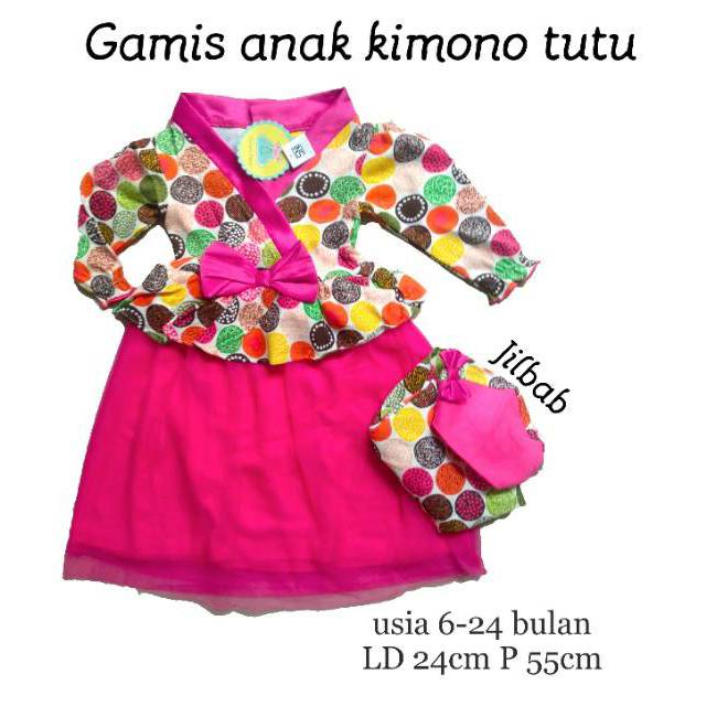 Gamis anak baju muslim bayi cewek perempuan cloud bird