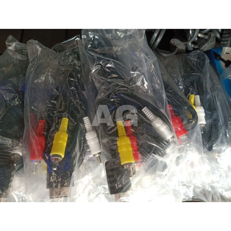 KABEL AV/RCA SEMI ORI UNTUK PS2/PS3