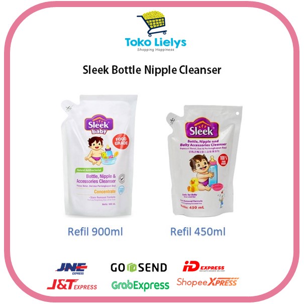 Sleek Bottle Nipple Cleanser 450ML 500ML 900ML - BELLA SHOP