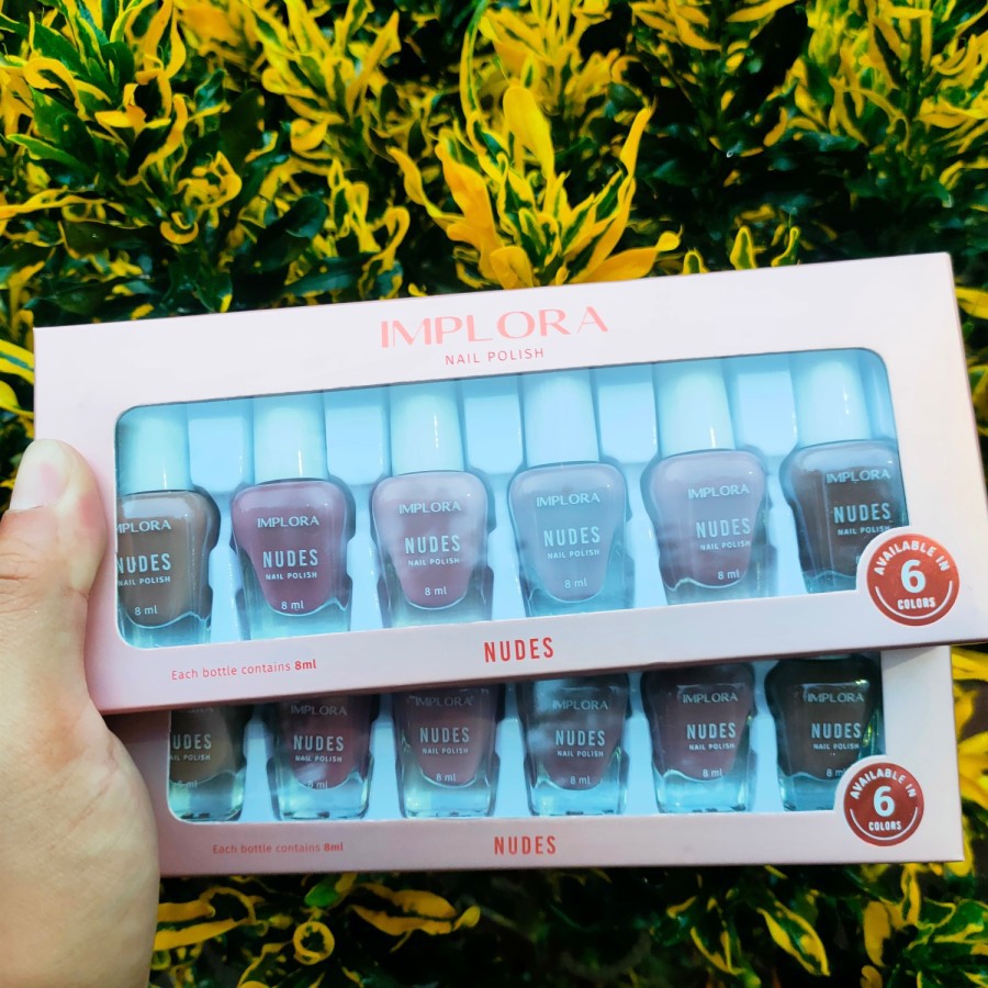 Implora Kutek ecer  warna Nail Polish Collection cat kuku GROSIR/RANDOM / nude / red / wonder / clear / bening