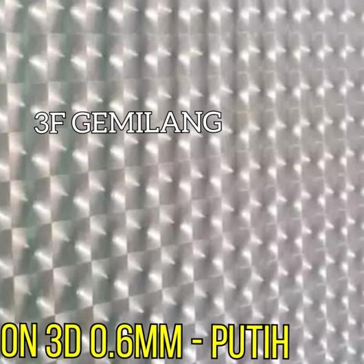 ♀ Fiber Plastik Pentutup Pagar DIMENSION GLASS 60 Meteran - Putih ✶
