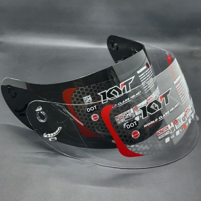 Jual Visor kaca ori KYT R10 K2 RIDER RC 7 SEVEN R 10 Dark smoke dan