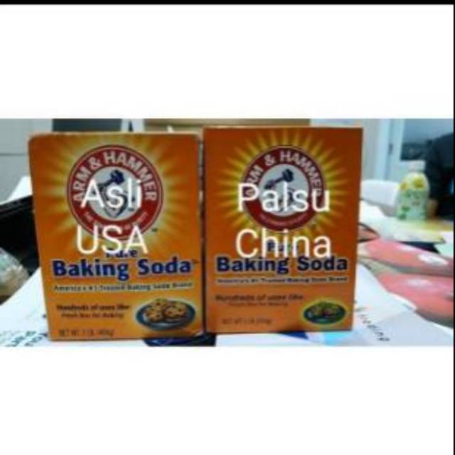 Baking Soda Asli USA merk ARM &amp; HAMMER 227gr