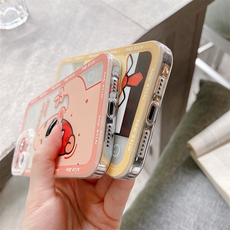 Pupil TPU soft case couple iphone 13 12 11 pro X Xs max 7 8 plus SE2020 fun cartoon sponge baby case iphone