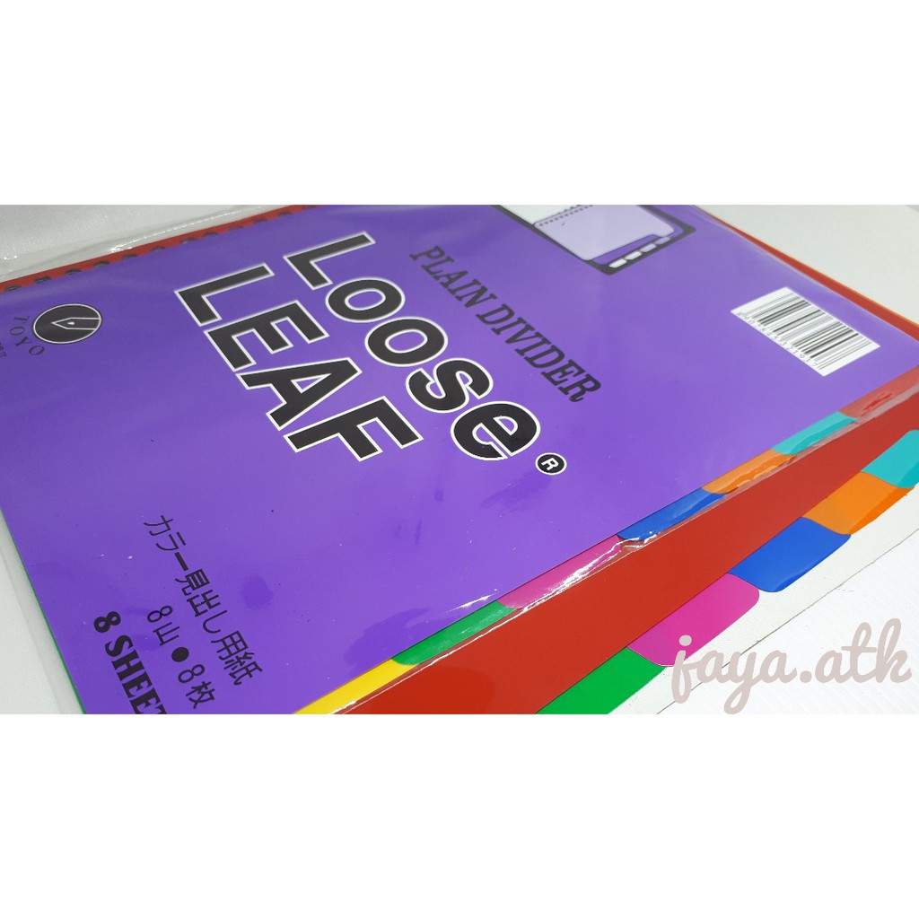 Pembatas Binder Plastik B5 (8 sheets)