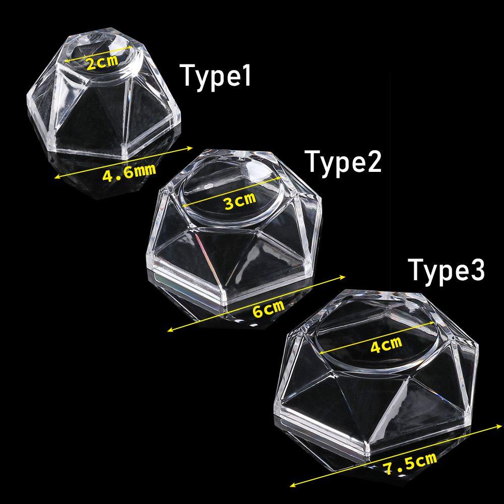 Suyo Base Bola Kristal Desktop Ornamen Mendukung Kursi Tetap Alas Transparan