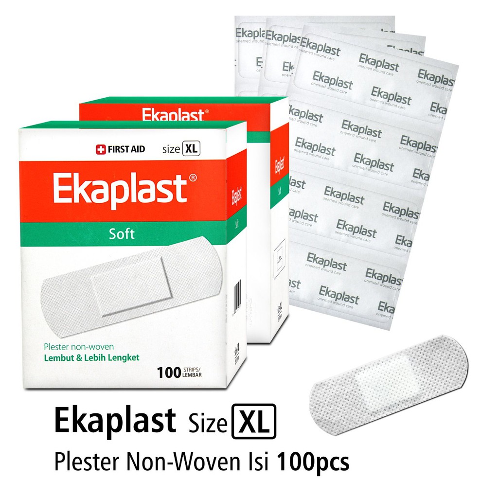 Onemed Plester Luka Non Woven Ekaplast Size XL Box Isi 100 Strip