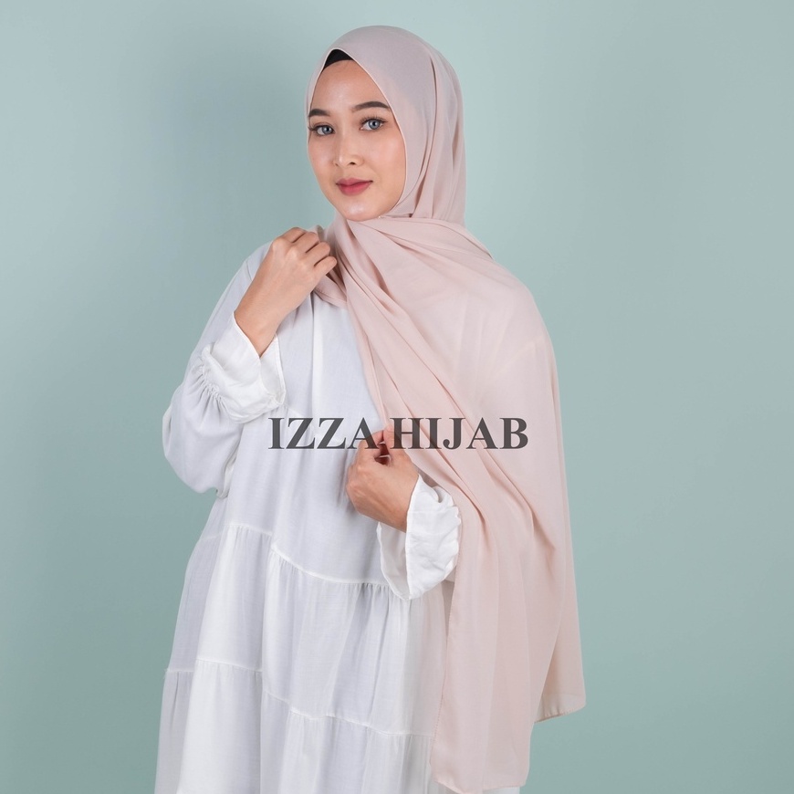 -/+(200 x 75 cm) JILBAB PASHMINA CERUTY BABYDOLL TEPI JAHIT