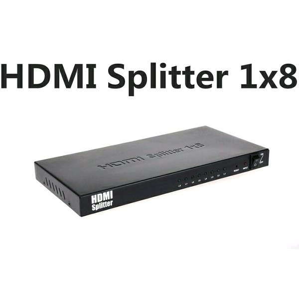 multimedia spliter 8 ports spliter multimedia 1 to 8