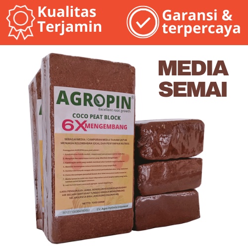 media semai benih tanaman coco peat murni 100% bebas tanin