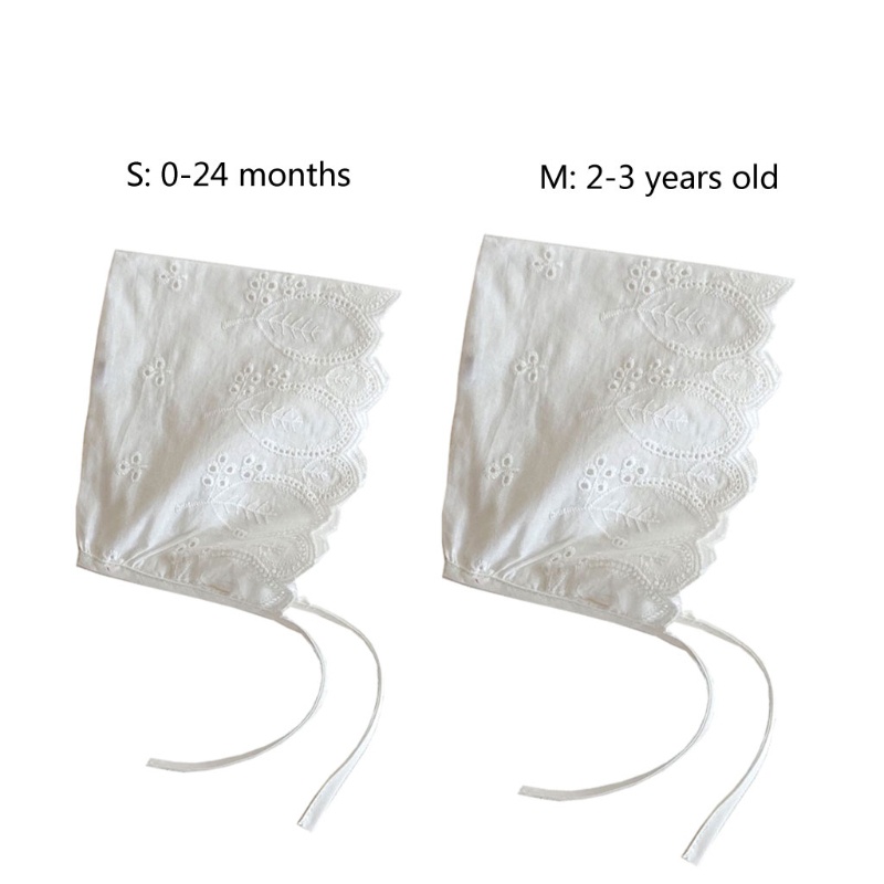 Gro Topi Bayi Perempuan Hiasan Bunga Ruffle Bahan Katun