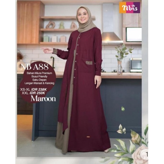 GAMIS NIBRAS NB A88 MAROON (OUR BEST SELLER)