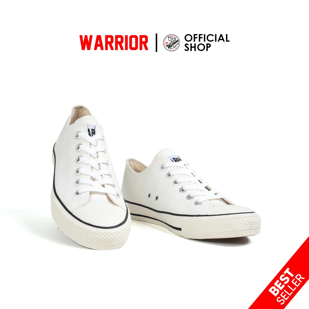 Warrior Sparta White LC - Sepatu Putih Pendek - Sepatu warrior putih