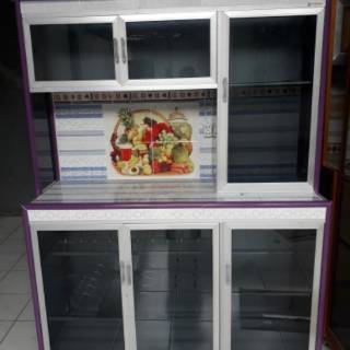  Rak  Piring  3 Pintu Gendong Riben Jumbo  Tiang Besar Full 