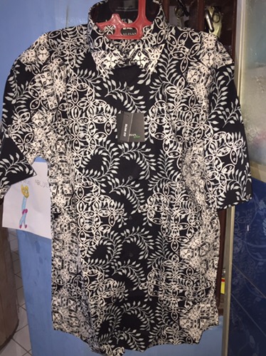 Kemeja Batik Pendek Alisan Slimfit 00096