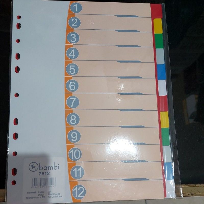 

divider bambi 1 -12 divisions 2612