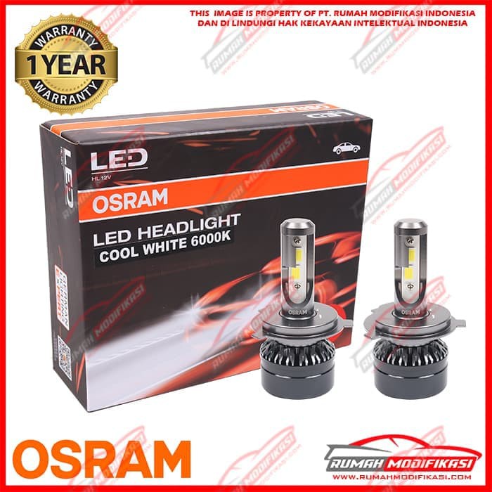 SALE   OSRAM - LED HEADLIGHT - H4 - HIGH LOW - 6000K PUTIH - 25 WATT