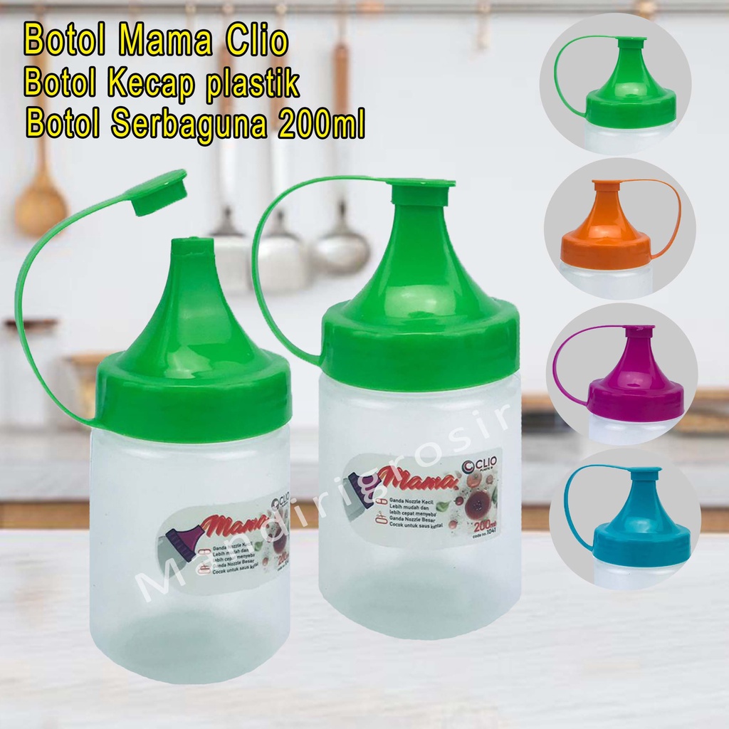 Botol Kecap plastik *Mama Clio * Botol Serbaguna 1041 *200ml