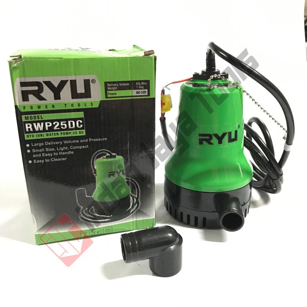 RYU Pompa Celup Air DC 12V - Kolam Submersible Pump