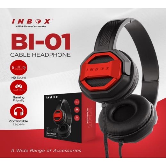 INBOX Headphone BI 1 / 2 / 3 / 4 / 5 / 6 / 7 Headphone Gaming Cable Headphone Bass