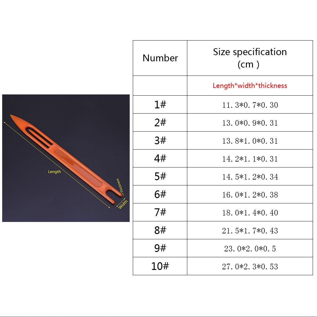 10Pcs Jarum Jahit Bahan Plastik Multi Warna untuk Reparasi Jaring Ikan