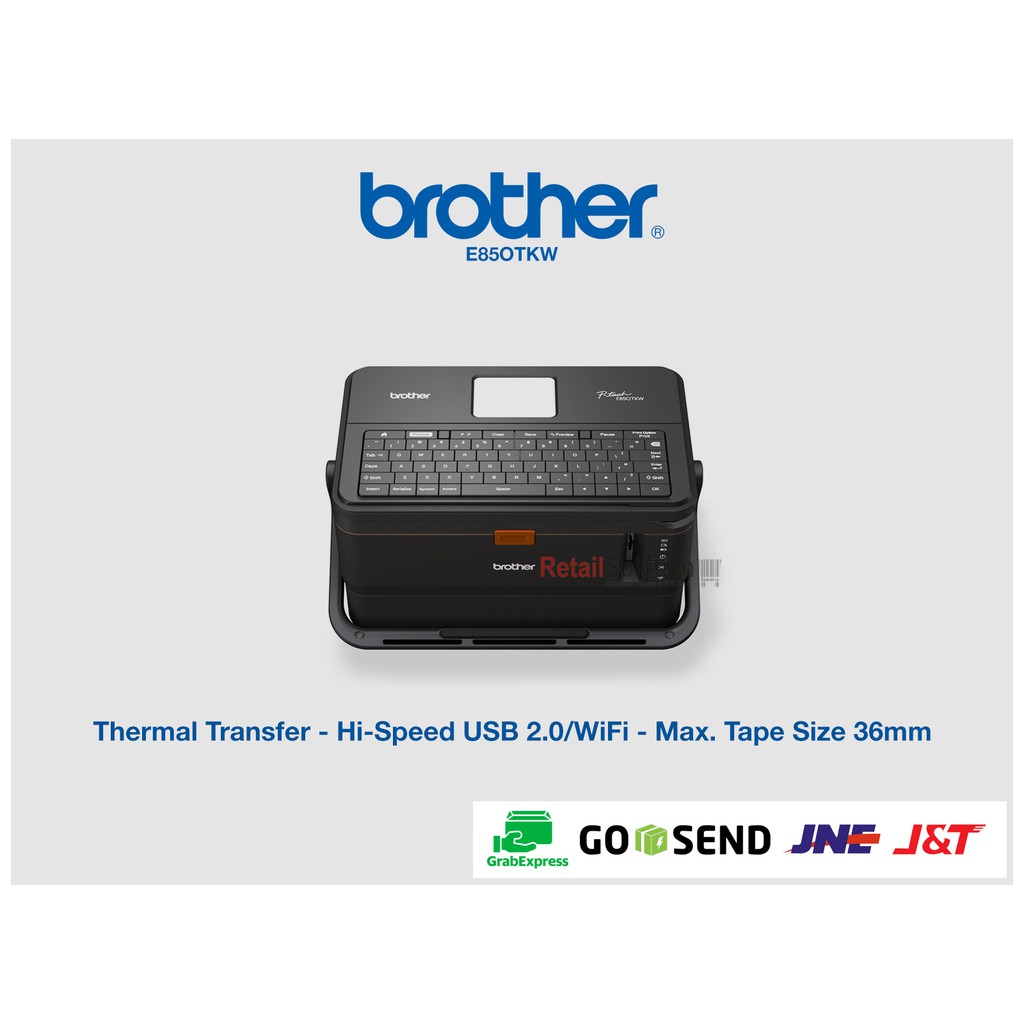 Printer Barcode Label Tube Brother PT-E850TKW / PTE850TKW / PTE850