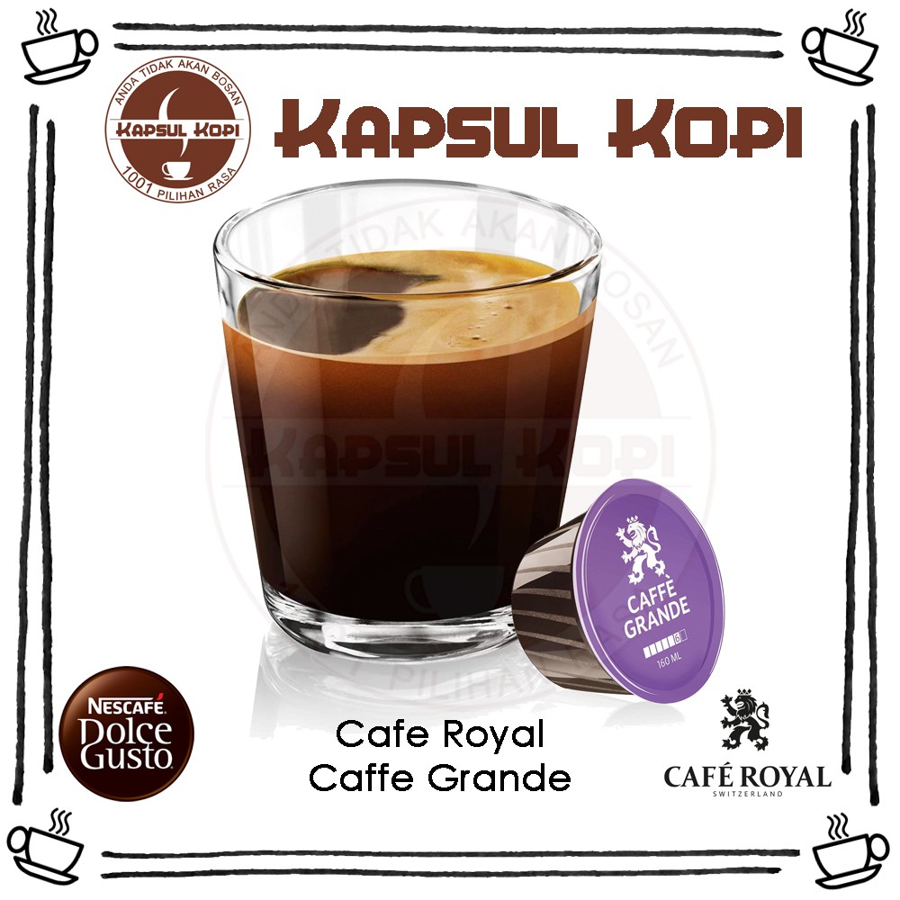 

Ecer Cafe Royal Caffe Grande KapsulKopi Nescafe Dolce Gusto Compatible