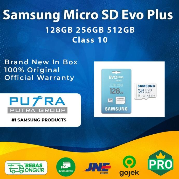 kualitas samsung micro sd card 128gb 256gb 512gb evo plus microsd 128 256 512