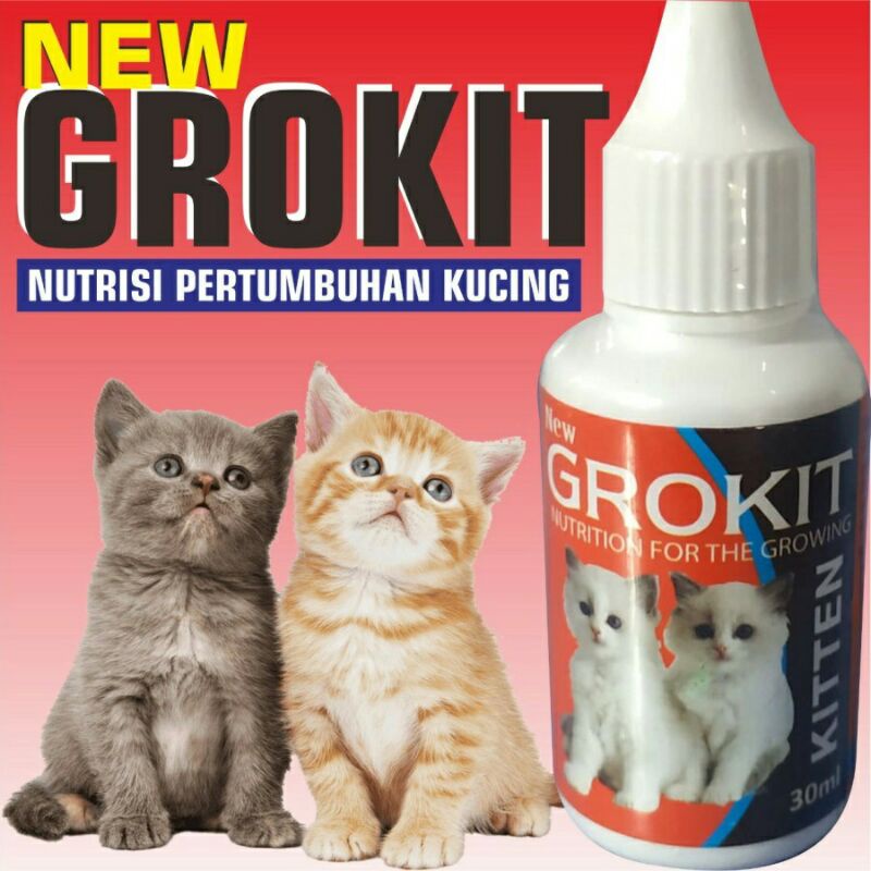 Vitamin GROKIT - Mempercepat Pertumbuhan Anak Kucing (kitten)