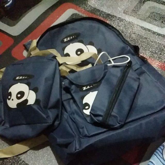 SALE RANSEL PANDA 4IN1 TAS  BERANAK RANSEL BERANAK TAS  