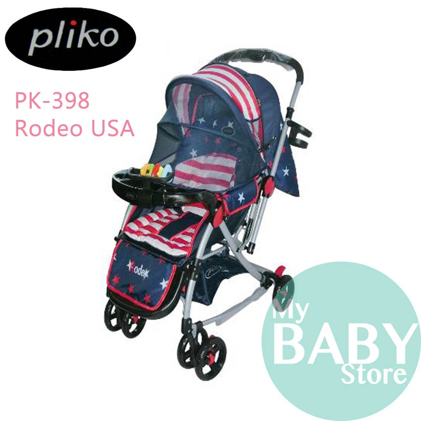 BY-1999 Pliko Pk-398 Rodeo Baby Stroller - Kereta Dorong Bayi 4 In 1  Usa Murah