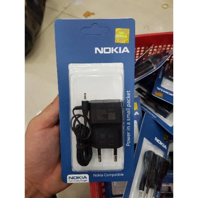 Charger Nokia Colokan Jarum Kecil Original Tipe Hp N95.N8.N73.N70.E90 Dll