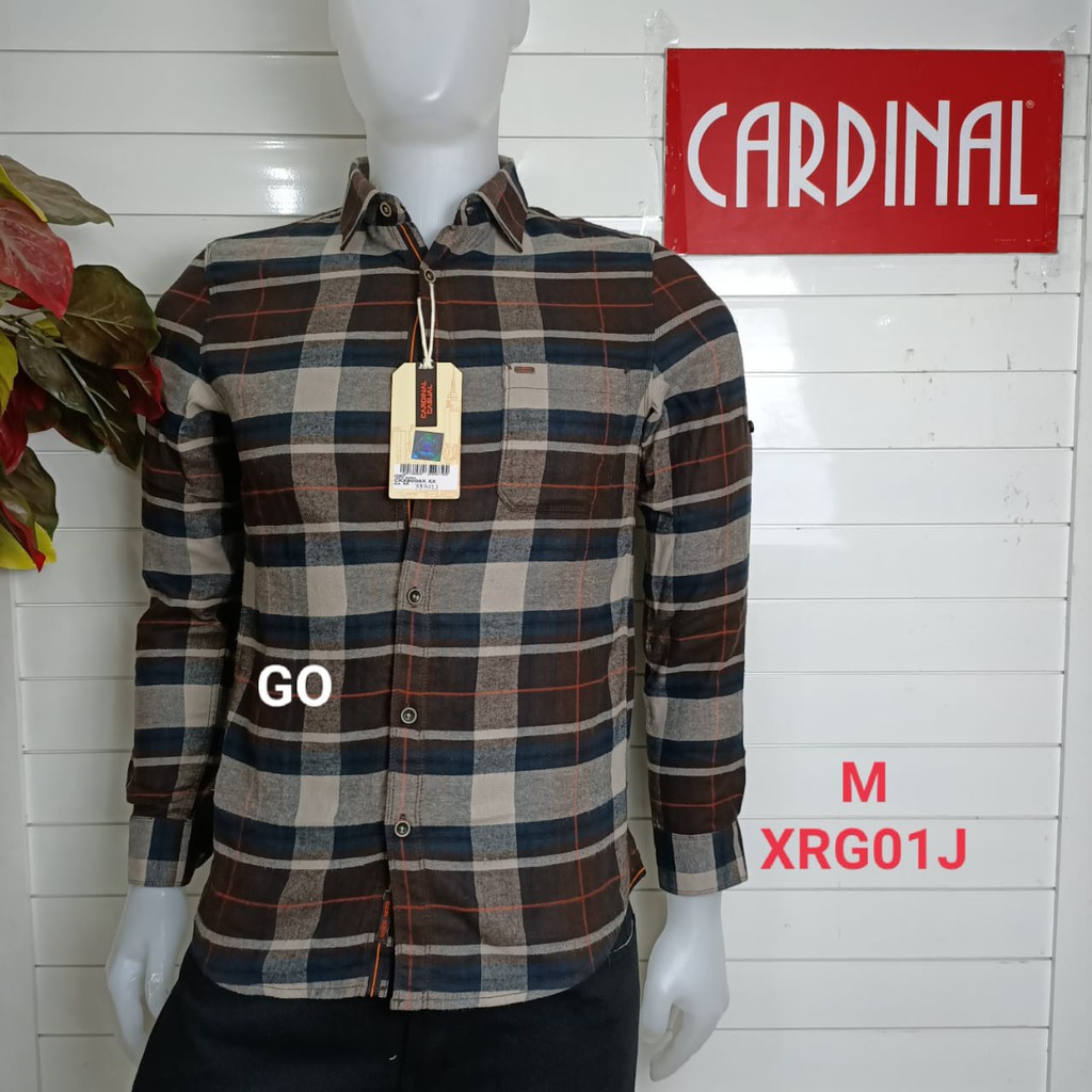 gos TCJ CARDINAL KEMEJA KOKO CASUAL Pakaian Pria Muslim Baju Cowok Lengan Panjang